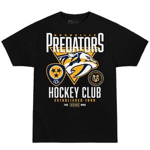 Nashville Predators Hockey Club Graphic Tee - Black/Gold/White